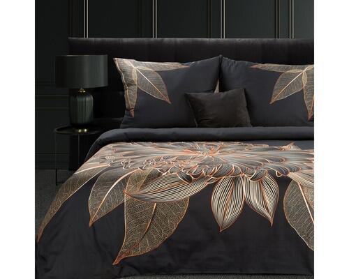 Luxusné obliečky na posteľ z bavlneného mako saténu - Victoria 8, prikrývka + vankúš